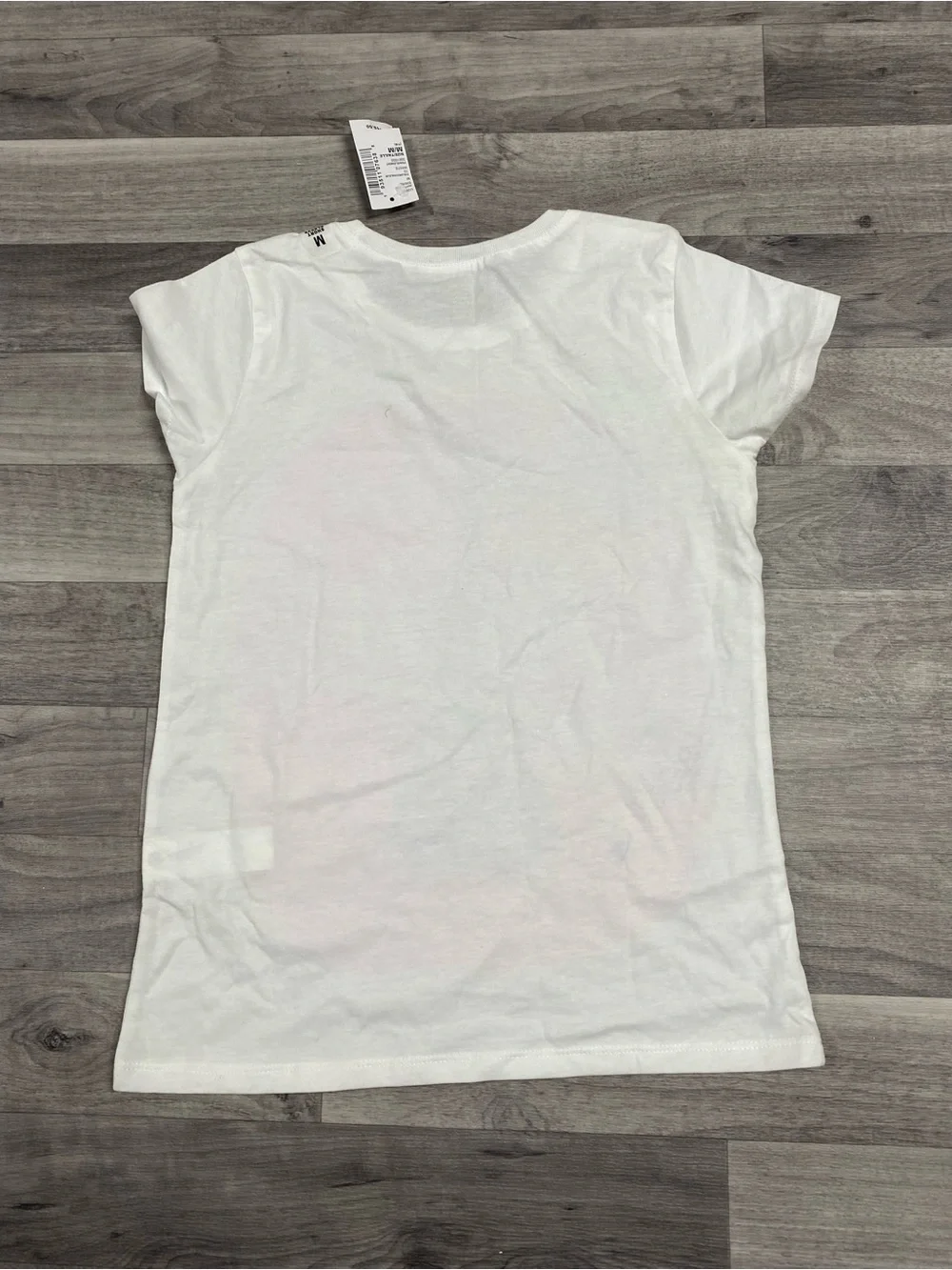 The Children's Place White Tee with Pink & Purple Paris Graphic